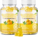 Sugar Free Glucosamine Chondroitin Gummies, Extra styrke 1500mg glucosamin med Chondroitin MSM & Elderberry & Turmeric, Felles støtte supplement for menn og kvinner flytte gratis felles helse