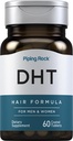 Piping Rock DHT Advanced Hårformula | 60 tabletter | for menn og kvinner | Ikke-GMO, Glutenfri Supplement