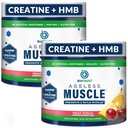 BioTrust Agerless Muscle Builder - Kreatin HMB pulver med vitamin D3 & Betain - Build & Bevar naturlig å redusere muskelmasse og styrke - fruktpunch, 60 serveringer