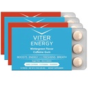 Viter Energi Koffeinert Gum 60 mg Koffein, B-vitaminer, Guarana, Sukkerfri. (Variety, 12pcs, 4 Pack)