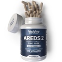 Sink Gratis Arder 2 Øyevitaminer - Sink Gratis Øyevitaminer - Zeaxanthin Plus Lutein Eye Vitaminer - Soy-fri VCaps - Ingen sink og kobber