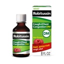 Robitussin Cough and Chest Congestion DM, Cough Suppressant og utfordrende, bringebær flavor - 8 Fl Oz flaske