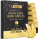 Under Eye Patches (24 par) - 24K Gull Øyemasker beriket med rikelig kollagen | Diminish Mørke sirkler og Puffiness | Anti-aldring, glatt fin linje, nourish hud - Gaver for kvinner hudpleie