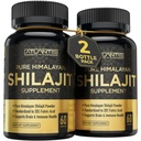 Atlantis Ernæring Himalayan Shilajit Kapsler Formulert med 20% Fulvsyre | 1000MG Per Serving — 10:1 Ekstrakt | USA laget | Himalayan Shilajit Supplement for menn og kvinner | 120 Kapsler