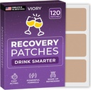 Recovery Patches 120 Pack - Vekk opp forfriskende og energiisert med våre 100% naturlige ingredienser Patch for fest - Hudvennlig og vanntett - Påfør før du drikker - Forbedret morgenformula