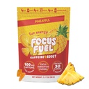 FocusFuel Energi Chews – Pineapple Flavor (15 Serveringer) – 100 mg koffein + Alpha GPC + L-Theanine + B12, Magnesium – Tropisk energi Boost – Ingen krasj eller Jitters