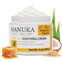 Super naturlige varer Manuka Honning Cream (4oz) – Hydrating Lotion for alle hudtyper egnet for barn og voksne | Moisturizing Body Cream med ekte Manuka Honning Aloe Vera Juice og Cocoa Butter