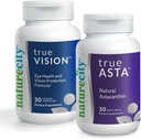 NatureCity Vision Støtte Bundle© TrueVision Eye Health Formula, 30 Veggie Kapsler + TrueAsta Marine