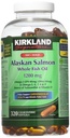 Kirkland Signatur 100% Wild Alaskan Salmon Oil 90 EPA 110 DHA 1200mg - 320 Enteric Coated Softgels