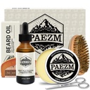 5 Piece Beared Grooming Kit for menn, inkludert all naturlig Beard Oil, Beard Balm med søt oransje sent, Comb, Scissors, Oppbevaringspose, Beard Care Set Jul bursdag Fars dag gave til ham