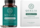 Qualia Life Sciences Bundle Qualia Mitochondria + & Qualia Senolytisk, Aging Kosttilskudd som støtter optimal cellereparasjon og refenasjon