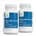 Terry Naturally Thyroid Care Plus - Tilskudd til hjelp Thyroid - Kosttilskudd for energi og sunn hår støtte - Tilskudd med L-tyrosin & Selenium - 60 kapsler (2 Pack)