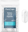 PureCaps USA - Tomme Gelatin Capsules Størrelse 5-1000 Registrert ikke-GMO SLS, Gluten, Preservativ Gratis