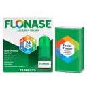 Flonase Allergy Relief Nasal Spray, 24-timers ikke-Drowsy Multi-Simptom Relief - 72 Sprays pluss bonus pakke med tubes