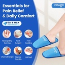NYGO Foot ispakke slipere for Plantar Facilitis og Neuropathy, HSA eller FSA kvalifisert 2 Pack Gel Ice Slipers Hot Cold Pack for Bunion Kirurgi smertelindring, brennende føtter
