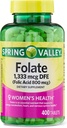 jogi Folate Diett Supplement, 1,333 mikrog, Bottle av 400 tabletter 400 greve