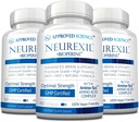 Godkjent vitenskap Neurexil - naturlig nootropisk støtte med DMAE - Forbedre hjernefunksjon, skarpere klarhet, økt hukommelse - L-tyrosin, Ginkgo Biloba, Huperzine A, BioPerine - 3 måneders forsyning