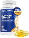 Støtte Omega (120 Gel Capsules) Omega 3 Fish Oil Supplement - Cardiovaskulær, kardiovaskulær støtte