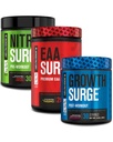 Jacked Factory Nitrosurge Pre Workout, EAA Surge essensielle aminosyrer, vekstkirurgi post trening muskelbuilder bundle