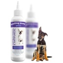 Smiling Paws Kjæledyr Medisinert Tris Flush Dog ørerenseløsning og infeksjonsbehandling for hunder og katter øreflush for hunder ørerense for hunder og katter - Cat & Hunde ørevask inneholder Kineret 12oz