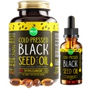 Maju Superfoods Svart Seed Oil 2 oz og svart Seed Oil Kapsler Bundle