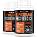 2000mg Liposomal fosfatidsyre (PA) | Muskelbygger, høy absorpsjon muskelbygging kosttilskudd for menn og kvinner | Muskelutvinning, mTOR proteinsyntese & lean kroppsmasse, styrke,120 kapsler