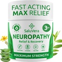 Neuropathy smertelindring krem - Maks styrke Nerve smerter Relief for fot, tær, hender, ben med Aloe Vera, Arnica, MSM Vitamin B6, og Menthol for rask-Active Relief 3oz