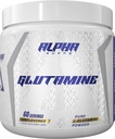 Alpha Supps ren L-Glutamine pulver - Unflavored Amino Acid, Glutamin ernæringskosttilskudd for muskelgjenvinning, Gut & Immune Support - 60 Services - 300 gram