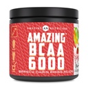 Amazing Nutrition Amazing BCAA 6000 | 6 gram BCAA Per servering | 30 serverings pulver | Branched kjede Aminosyre Supplement | laget i USA (Naturlig fruktpunch)