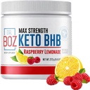 Dr. Boz - Keto BHB pulver - bringebær sitronade, 20 serveringer - ketoner drikke - øke energi og redusere kravinger - Max styrke kosttilskudd - kvalitet testet - laget i USA - 9,6oz (272g)
