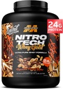 MuscleTech Whey Protein pulver (Chokolate Peanut Butter, 5LB) - Nitro-Tech Whey Protein Isolate Smoothie Mix for Lean Muscle & Fast Recovery - 24g Whey Gold Protein for kvinner og menn - Glutenfri