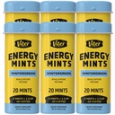 Viter energi Koffeinerte mynter 40 mg koffein, B vitaminer, sukkerfri. (Wintergreen, 20pcs, 6 Pack)