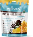 Honning og propolis Lozenges Assortert Flavors, Freshens puste - Soothes a Throat- Immune Support med vitamin C, vitamin D og sink, 20 greve