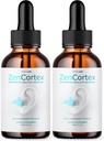(2 Pakke) ZenCortex - Zen Cortex øredråper, ZenCortex for Tinnitus Advanced Formula Supplement, Zen Cortex alle naturlige hørselsstøtte Formula Supplement for ørerelief Vegansk ingredienser (60 Serveringer)
