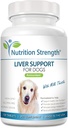Liver støtte for hunder for å fremme naturlig avgiftsbegrensning, med Melk Thistle for hunder, Dandelion Root, Yellow Dock, Nettle Root, St. John's Wort & Coenzym Q10, 120 Chewable Tabletter