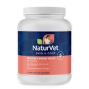 NaturVet – Brewers tørkede Yest Formula med hvitløksflavoring – Plus vitaminer – støtter sunn hud og glossy Coat – styrket med B-1, B-2, Niacin og vitamin C – for hunder og katter (4 lb pulver)