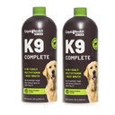 Kjæledyr K9 Komplett 8-in-1 flytende multivitamin for voksne eldre hunder og valper, alle i en komplett formel Canine vitaminer for hud og coat, felles helse, immunsupport - USA laget (2 Pack)