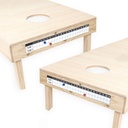 Barcaloo Cornhole Scoreboard Metal Decal med 2 magnetiske Score Keepers for Corn Hole Boards