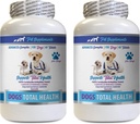 PET LEVERERINGER & NUTRITION LLC Hunde tannhygiene - hunder total helsekontroll - immunstøtte - hårhud negler oralt øye helse formel - oralt kalsium for hund - 2 flasker (120 behandlinger)