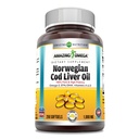 Amazing Omega Norsk Cod Liver Oil 1000 Mg 250 Softgels
