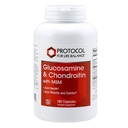 Protokoll Glucosamin & Chondroitin med MSM - Felles støtte * - Chondroitin MSM Supplement - Ikke-GMO & Dairy Free - 180 Veg Caps