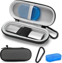 Case for KardiaMobile 1L 6L Personlig EKG Monitor, Hard Travel Carring Case for AliveCor Kardia Heart Monitor EKG/ECG, Bærbar hjerterate Monitor Bag Oppbevaring Organizer med Pill Box & Carabiner Clip