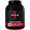 Regel 1 Clean Gainer - High-Protein Lean Gain Formula med 560 kalorier, 30g full-spectrum protein, over 90g karbohydrater, under 6g fett (15 serveringer, informasjonskapsler og crème)