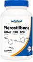 Nutricost Pterostilbene 100mg, 120 kapsler - Ikke-GMO, Glutenfri