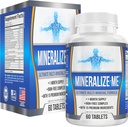 Multi-Mineral Supplement (15-i-1) Jernfri formel | Høy-Potens Multiminerals | Essentielle spormineraler | Multimineral Supplementer | 60 tabletter