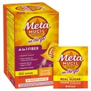 Metamucil On-the-Go, Daily Psyllium Husk pulver Supplement med ekte sukker, 4-i-1 Fiber for Digestive Helse, Orange glatt Flavored Drink, 2 pakke x 30 tel = 60 Pakker Totalt