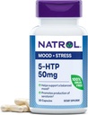 Natrol Mood & Stress 5-HTP 50mg, Dietary Supplement hjelper støtte en balansert humør, 30 kapsler, 7-30 dagers levering