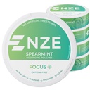 NZE Koffein Gratis Nootropic Pouches (Spearmint) - Nootropic Pouches med Alpha GPC, L-Tyrosin & L-Teanin - Ingen sukker eller kunstige søtningsmidler - 15 Nikotine Free Pouches Per Can - 5 Pack
