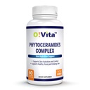 Fytoceramider Kompleks, hudreparasjon og rejuvenasjon, anti-aldring støtte, planteavledede ceramider, med vitaminer C, B-6 og B-12, 2-måneders forsyning (60 ikke-GMO flytende kapsler)