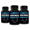 Andro400 Testosteron Støtte for menn og kvinner – Tongkat Ali, L-Arginine & L-Citrulline – Energi, Vitalitet og ytelse – 180 kapsler, 180 dagers forsyning